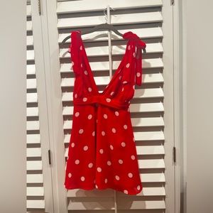 LPA Dress 75 Red Polka Dots